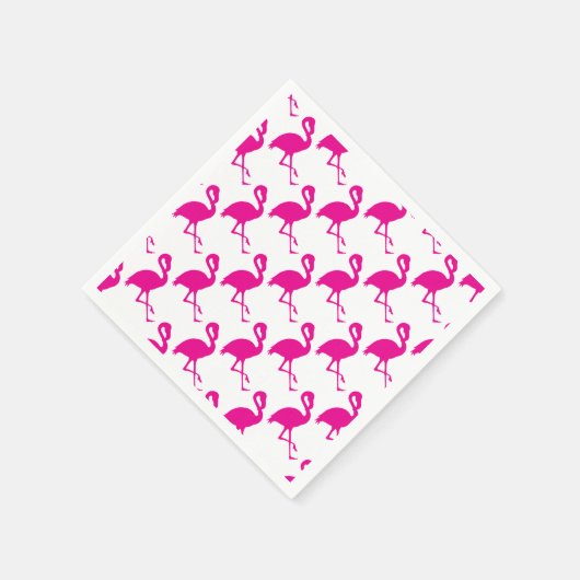 Serviette En Papier Flamant rose rose chaud (Coin)