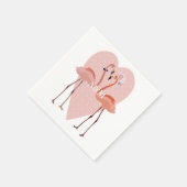 Serviette En Papier Flamant rose rose chic amour coeur (Coin)