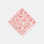 Serviette En Papier Flamant rose Santas Papier rose serviette (Coin)