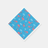 Serviette En Papier Flamant rose serviettes (Coin)