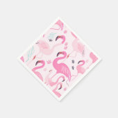 Serviette En Papier Flamants roses (Coin)