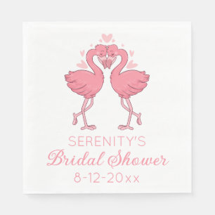 Serviette En Papier Flamants roses mignons Tropical Beach Enterrement