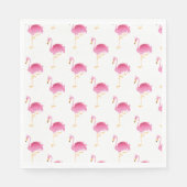 Serviette En Papier Flamants roses Papier-serviettes rose (Devant)