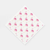 Serviette En Papier Flamants roses Papier-serviettes rose (Coin)