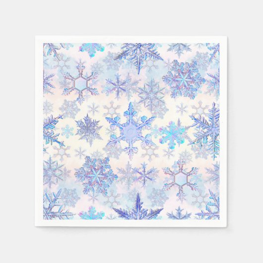 Serviette En Papier Flambeaux de Noël (Devant)