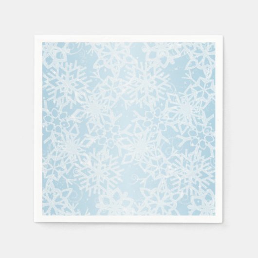 Serviette En Papier Flambeaux d'hiver (Devant)