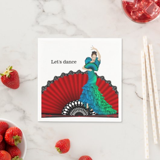 Serviette En Papier Flamenco (En situation)