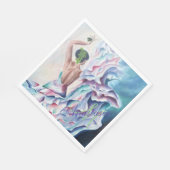 SERVIETTE EN PAPIER FLAMENCO DANCE PARTI MONOGRAMME (Coin)