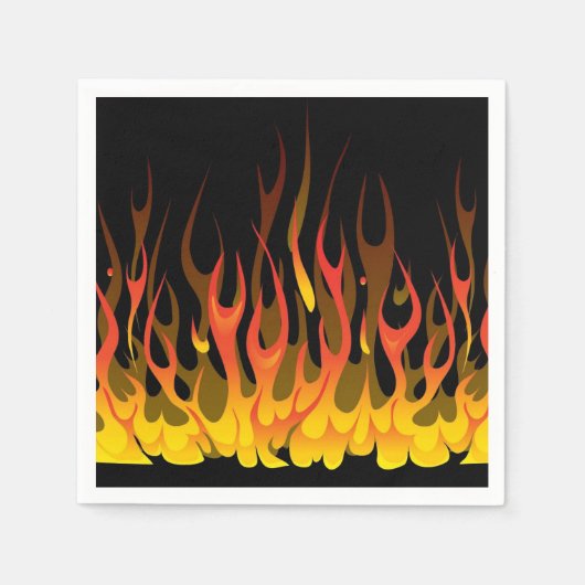 Serviette En Papier Flames serviettes (Devant)