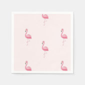 Serviette En Papier Flamingo à pied rose mou (Devant)