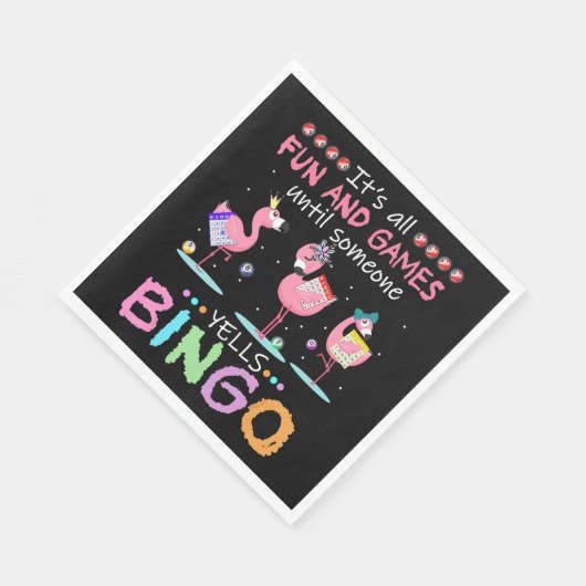 Serviette En Papier Flamingo | Flaming Bingo Funny (Coin)