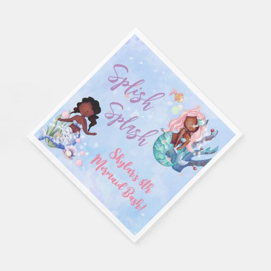 Serviette En Papier Flamme afro-américaine Bash Anniversaire (Coin)