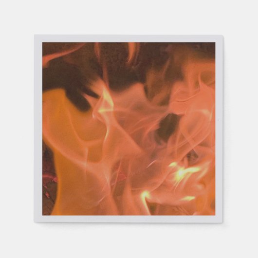 Serviette En Papier Flamme dansante Abstraite (Devant)