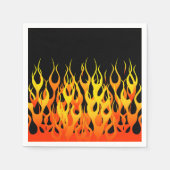 Serviette En Papier Flammes de course Hot Classic en flammes (Devant)