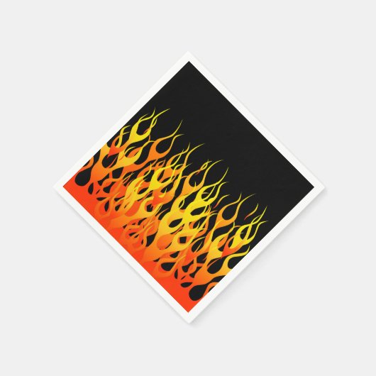Serviette En Papier Flammes de course Hot Classic en flammes (Coin)