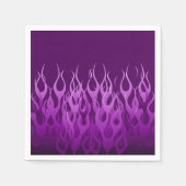 Serviette En Papier Flammes de course violet cool (Devant)