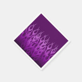 Serviette En Papier Flammes de course violet cool (Coin)