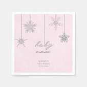 Serviette En Papier Flammes de neige à l'extérieur de la Parties scint (Devant)