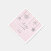 Serviette En Papier Flammes de neige à l'extérieur de la Parties scint (Coin)