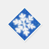 Serviette En Papier Flammes de neige bleu froid du Pôle Nord | neige m (Coin)