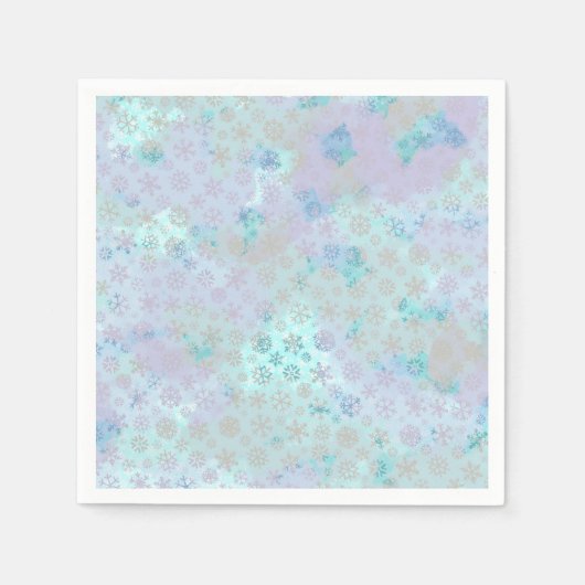Serviette En Papier Flammes de neige de Party Napkins (Devant)