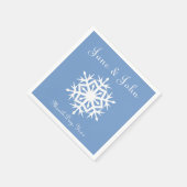Serviette En Papier Flammes de neige d'hiver dans les serviettes Periw (Coin)
