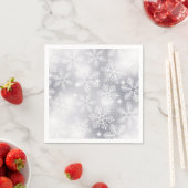 Serviette En Papier Flammes de neige et lumières (En situation)