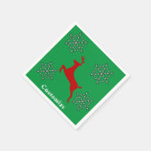 Serviette En Papier Flammes de neige Red Deer Thunder_Cove (Coin)