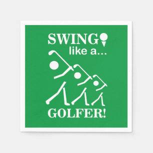 Serviette En Papier Flâner Comme Une Fête De Golf