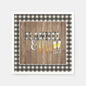 Serviette en papier Flannel et Fizz - Blanche - Bo (Devant)