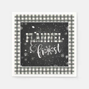 Serviette en papier Flannel et Frost - Blanche - N