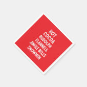 Serviette En Papier Flannels Rudolph Coca Hot Père Noël Jingle Bells (Coin)