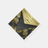 Serviette En Papier Flaps FAUX 50e anniversaire Mariage serviettes (Coin)