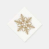 Serviette En Papier Fléau de neige Gold Faux Parties scintillant (Coin)