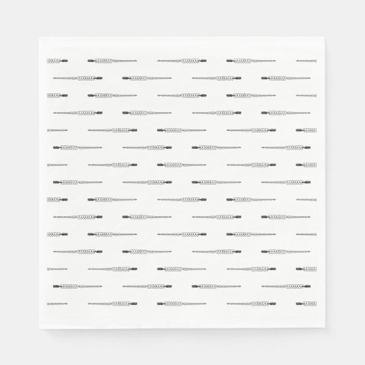 Serviette En Papier Flèche à travers les cœurs COULEUR DE FOND PERSONN (Devant)