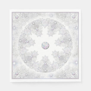 Serviette En Papier Flèche blanche