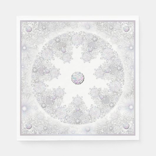 Serviette En Papier Flèche blanche (Devant)