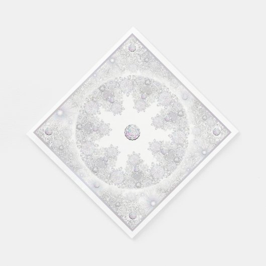 Serviette En Papier Flèche blanche (Coin)