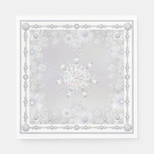 Serviette En Papier Flèche blanche (Devant)