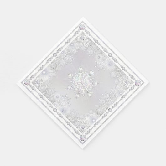 Serviette En Papier Flèche blanche (Coin)