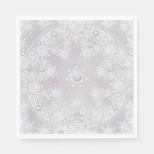 Serviette En Papier Flèche blanche (Devant)