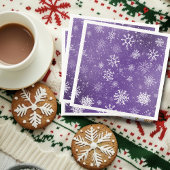 Serviette En Papier Flèche blanche Améthyste violet