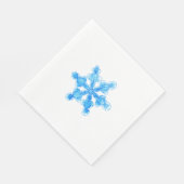 Serviette En Papier Flèche de neige Blue Winter (Coin)
