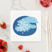 Serviette En Papier Flèche de neige en hiver (En situation)