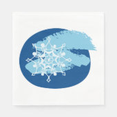 Serviette En Papier Flèche de neige en hiver (Devant)