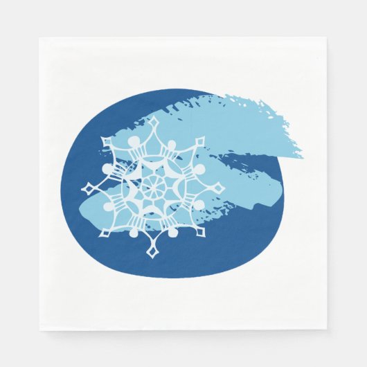 Serviette En Papier Flèche de neige en hiver (Devant)