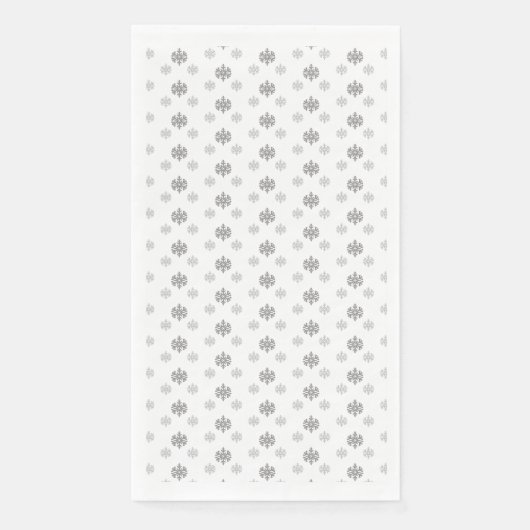 Serviette En Papier Flèche de neige grise (Devant)