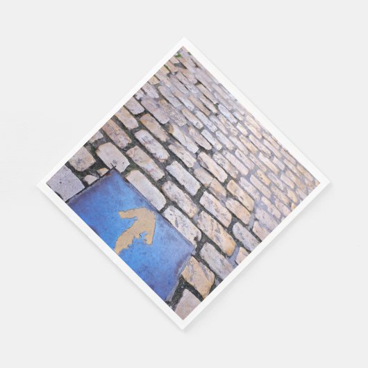 Serviette En Papier Flèche jaune (Coin)