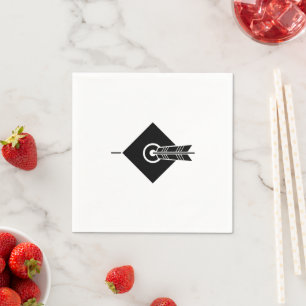 Serviette En Papier Flèche vers la cible Napkins