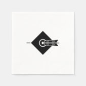 Serviette En Papier Flèche vers la cible Napkins (Devant)
